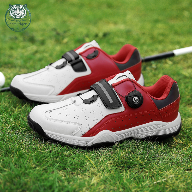 ddmytiger Men's and women's golf outdoor couples, casual sports shoes, oversized rotating buckle, broken nail, non slip shoes A ddmythur