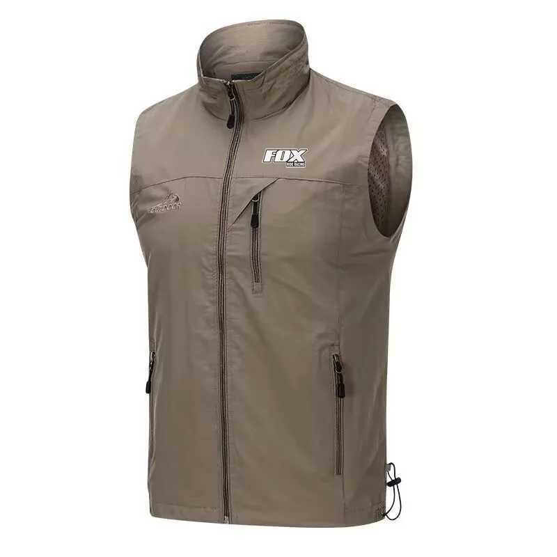 FOX RIDE racing sleeveless waterproof bicycle jacket mens MTB windbreaker bicycle clothing motorcycle jacket Gilet Ciclismo Y240924