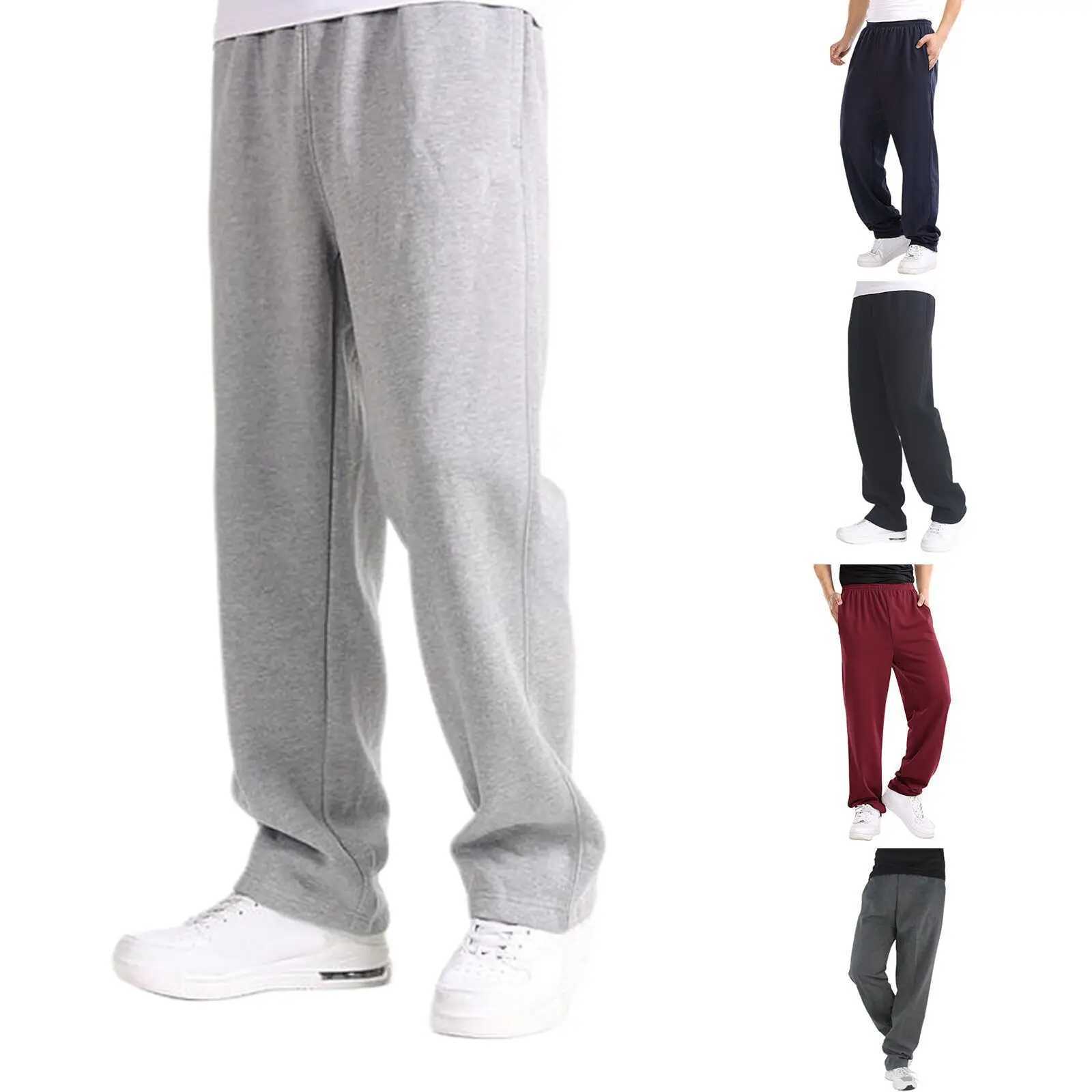 Mens clothing Sweatpants Jogger Baggy Pants Jogging Casual Fashion Womens Wide Straight Pants Sports Solid Color Loose Pants Z240924