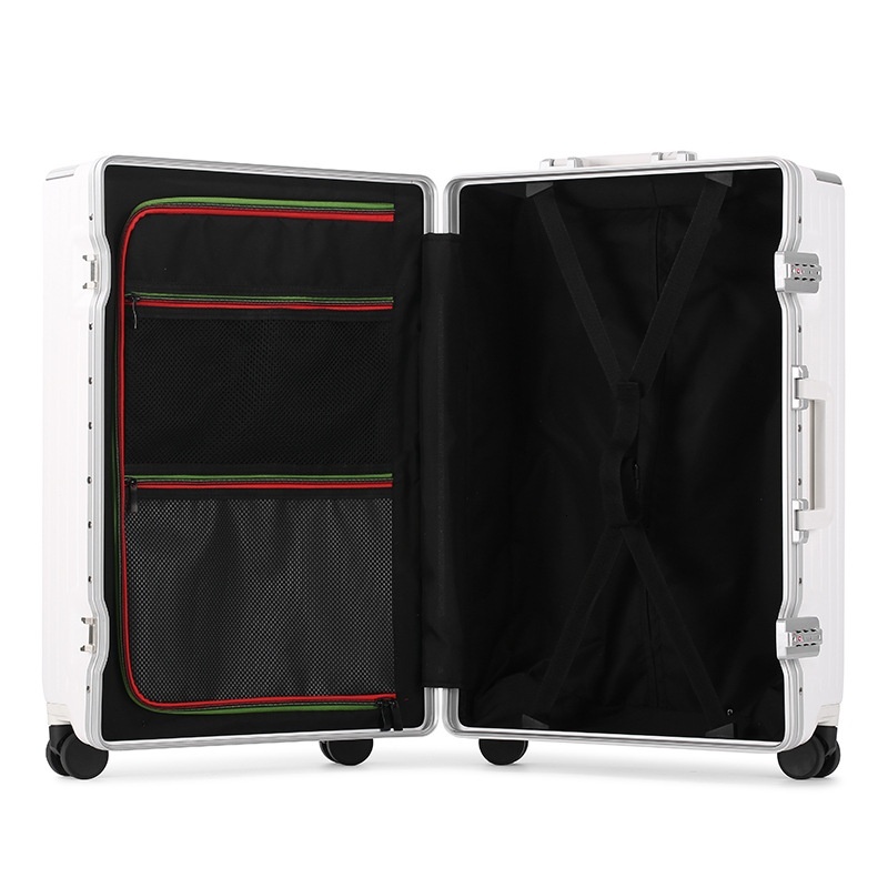 Luggage box with high aesthetic value, female front opening, business travel male aluminum frame, trolley computer boarding password box, 20 inches