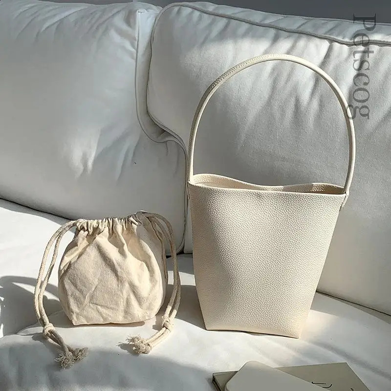 Pu Soft Leather Bucket Bag Large Capacity Womens Single Shoulder Bag er Female Tote Fashion Handbags Bolsas 240918