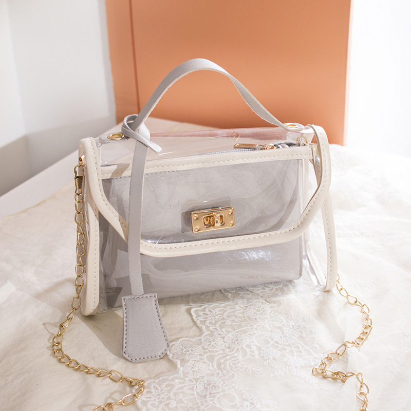 Womans Transparent Handbags Chain Bag Women Wallets Satchel Bags Shoulder Bag Wallet Purse Clutch Bags Fashion DJD2409243