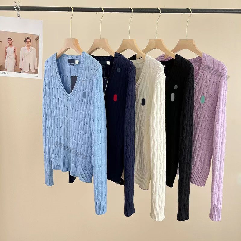Polo des femmes chélous en V Pull à col en V Pullover Hip Hop Fashion Slim Tricoting Vêtements tricotés tricot