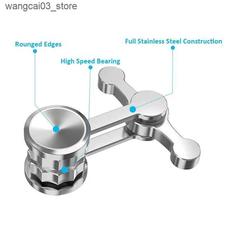 Decompression Toy Fidget Spinner 304 Double Pendulum Stainless Steel Chaotic Pendulum Fidget Spinner EDC Adult Decompression Toys L240910