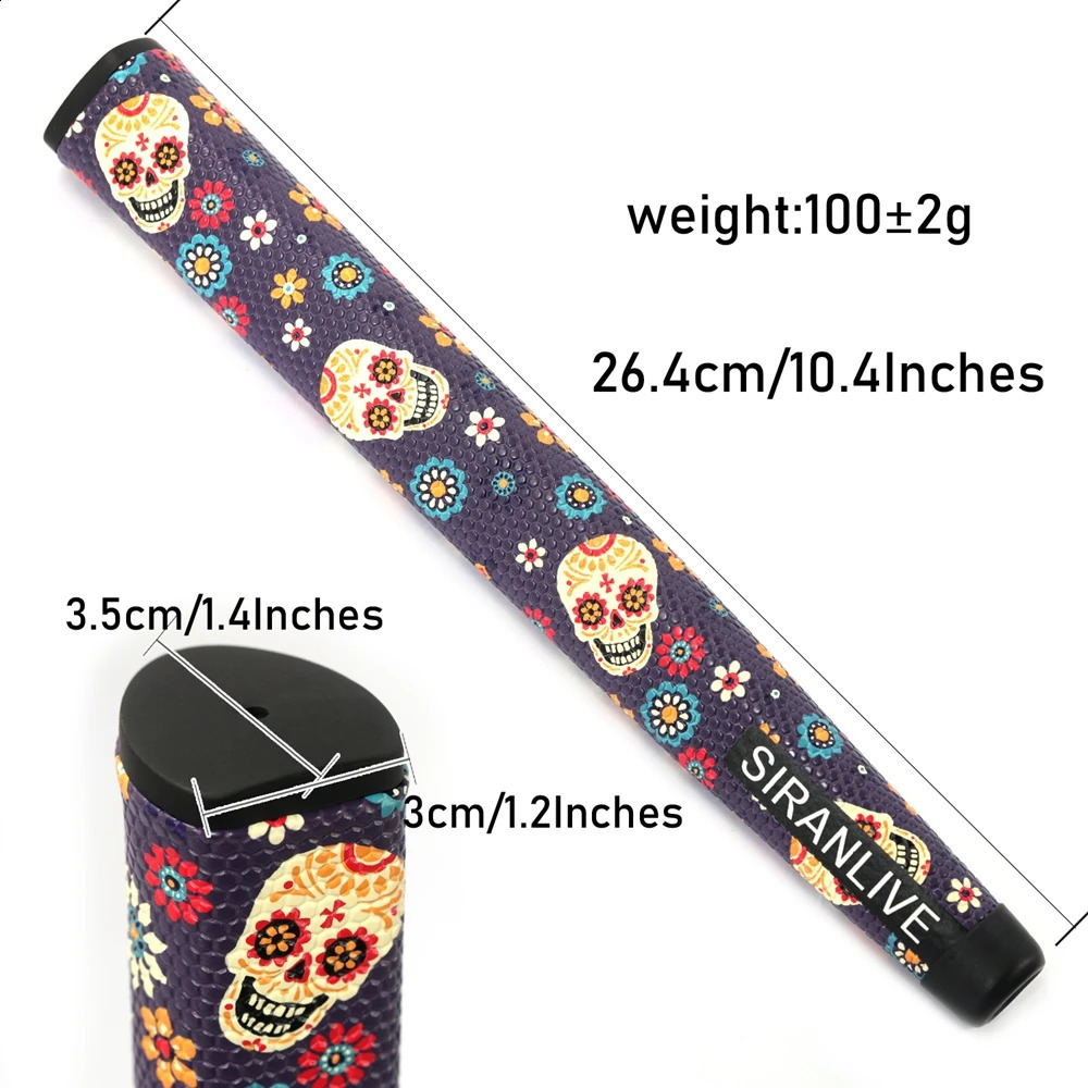 SIRANLIVE Golf Putter Grip PU Leather Printing Comfortable Lightweight Putter Grips 240923