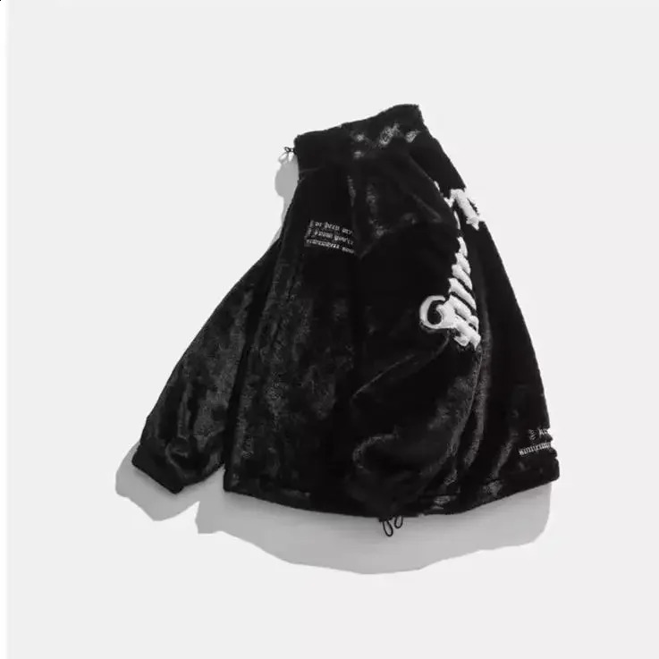 Japanese retro Distressed Cotton padded Coat Trendy 2024 casual loose fit suitable for mens couple style 240924