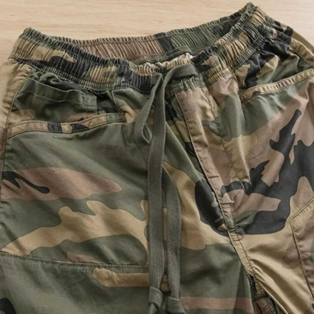 Men Pants Camouflage Print Elastic Waist Casual Cargo Pants Joggers Sports Pants Men Harem Pants Man Breathable Sweatpants Z240924
