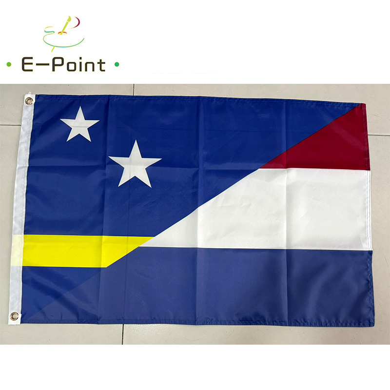 Curacao Netherlands Together Flag Banner for Home & Garden (Sizes Available: 60x90cm / 90x150cm)