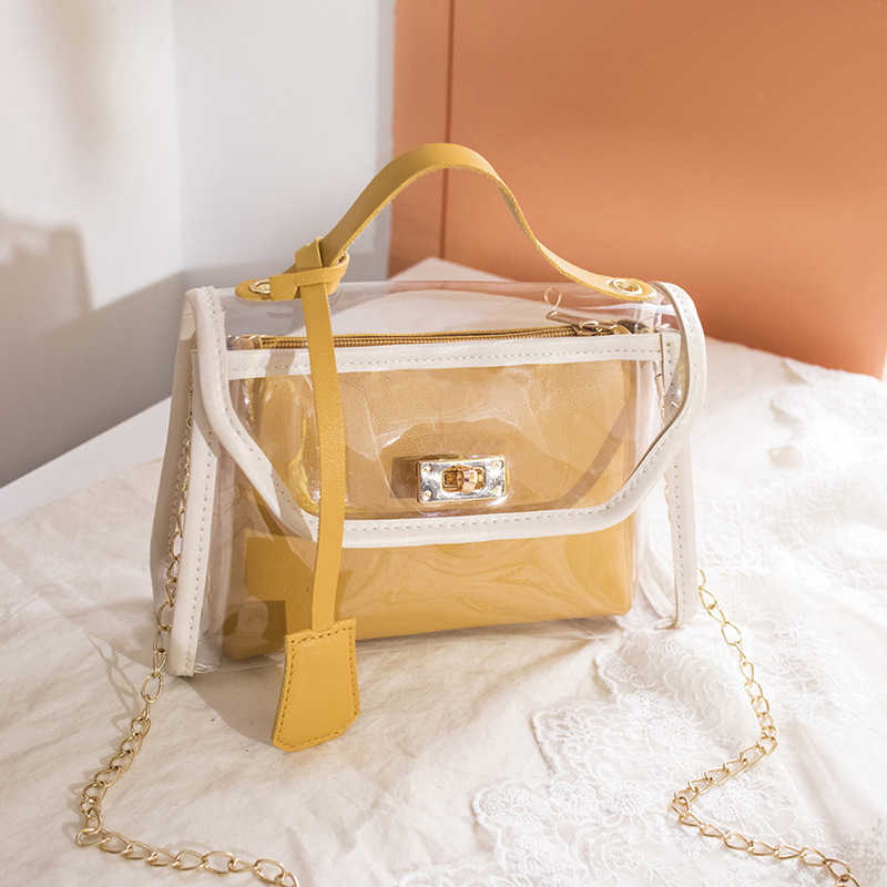 Womans Transparent Handbags Chain Bag Women Wallets Satchel Bags Shoulder Bag Wallet Purse Clutch Bags Fashion DJD2409243