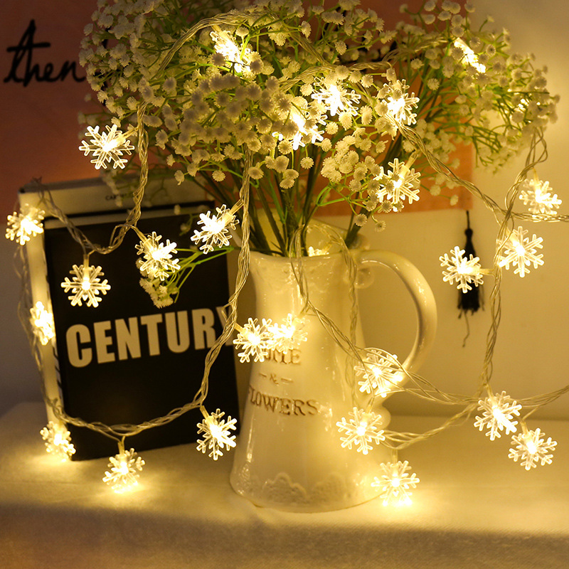 Aesthetic snowflakes LED Star Lights Camping Ambient String Lights Christmas Outdoor Patio Festival Decoration Lights Battery