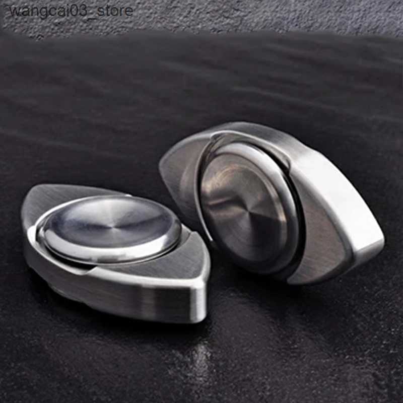 Decompression Toy Metal Triangle EDC Fidget Spinner Stainless Steel Fingertip Gyro Hand Spinner Adults Decompression Anti Stress Relief Fidget Toy L24