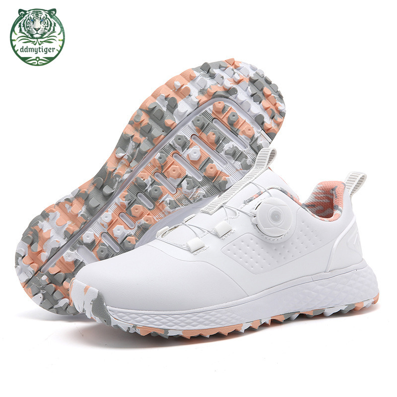 ddmytiger Golf for men women, fixed studs buttons, new waterproof, comfortable and breathable sports golf men's shoes A