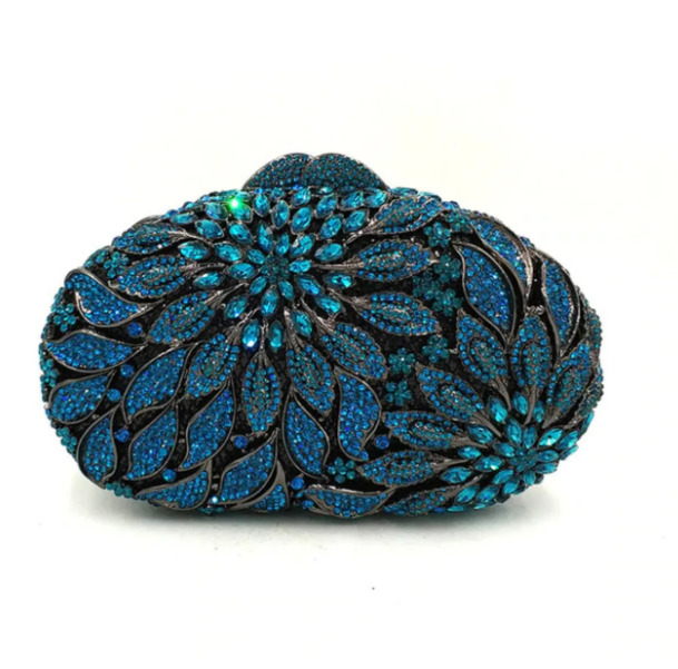 Lady Orange Dia Evening Clutches XIYUAN Crystal Wedding Bridal Handbags Fashion Ladies Rhie Party Purses Minaudiere
