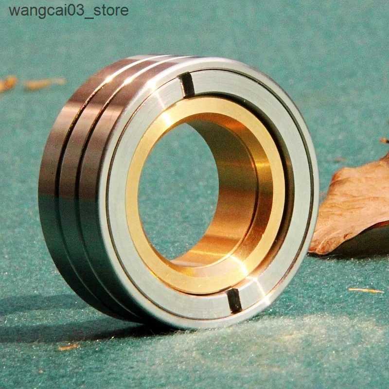 Decompression Toy Machinist Paragraph Ring Stainless Steel Fingertip Gyro Decompression Toys Antistress Technology EDC Hand Spinner Fidget Gift L24091