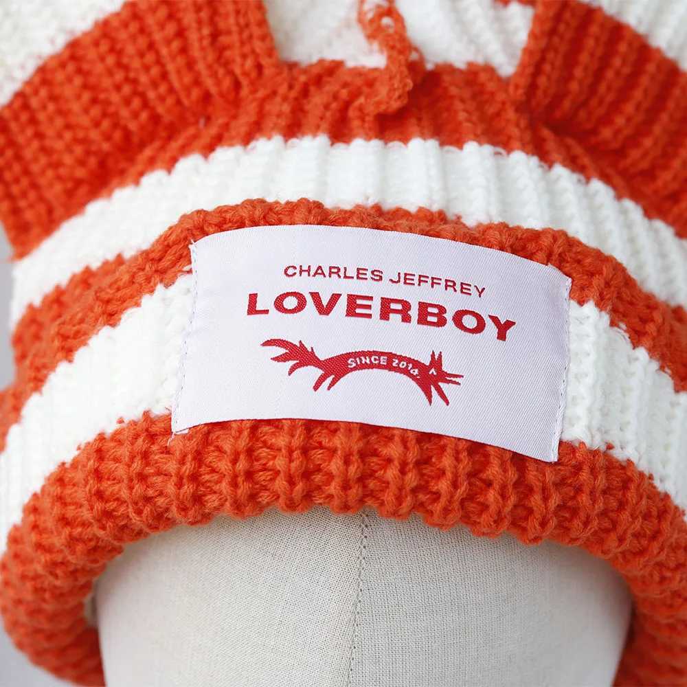 2024 New Cute Fashion Hoodie Lover Boy Ears Knitted Double Layer Warm Fox Ears Wool Hat Niche Design Hip Hop Personalized Cold Hat W240924