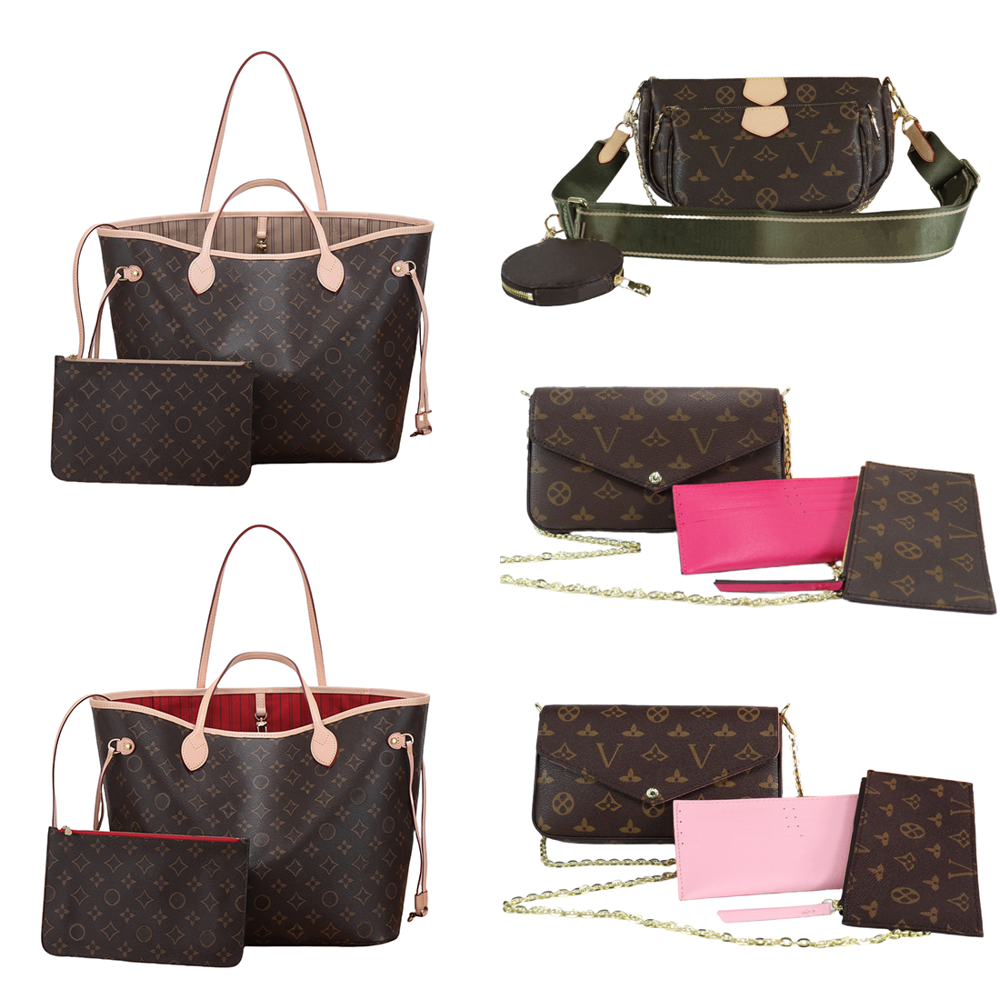 Tote bags Designer bag Brown Leather Fashion Shoulder bag Women Classic Versatile Cross body Large Classics Shopping Retro Outdoor Vacation Travel bag 888