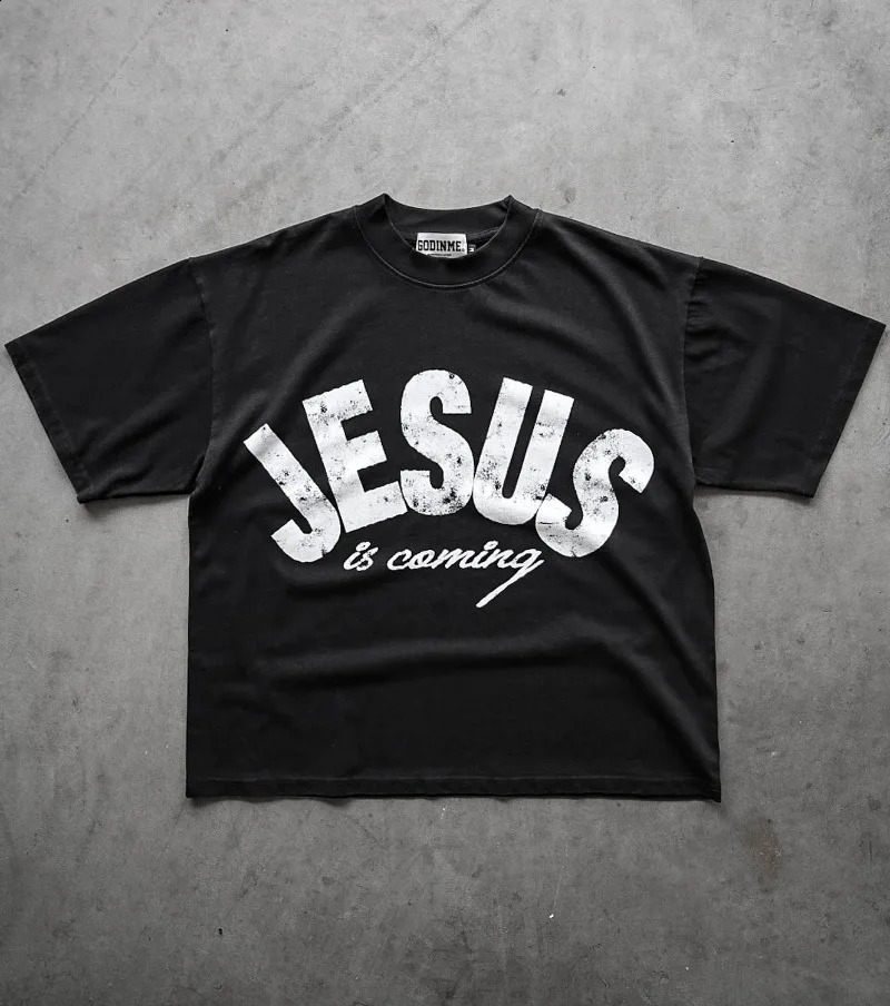 Y2k streetwear trend letter pattern oversized Tshirt mens fashion Harajuku loose round neck short sleeved shirt clothes 240924