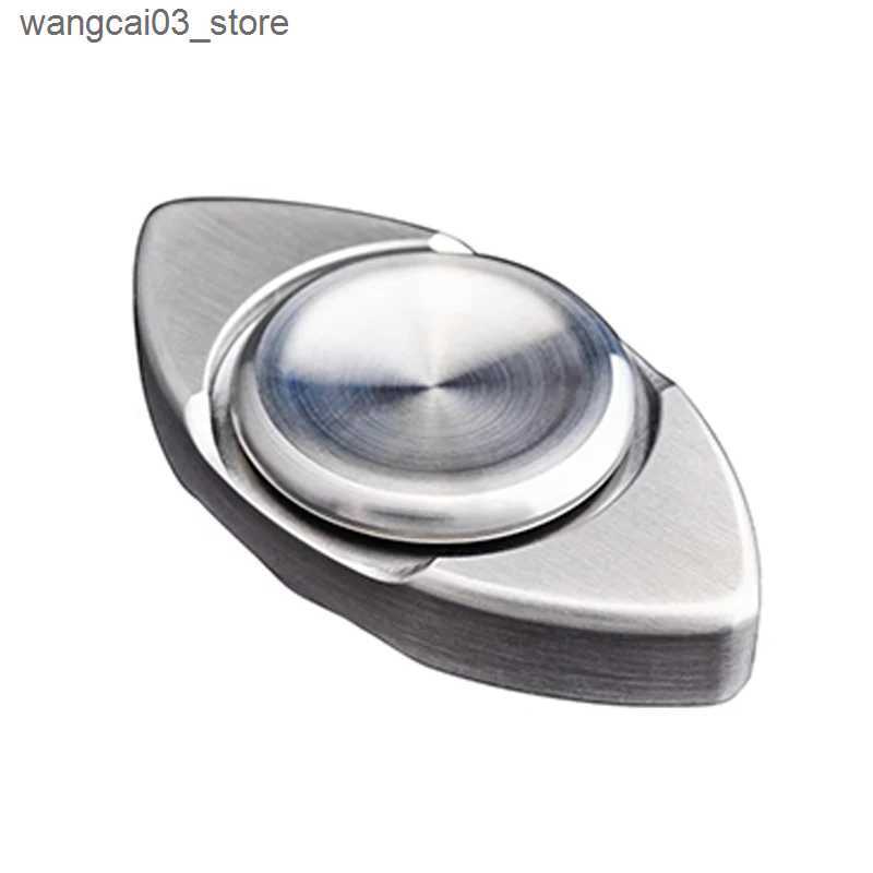 Decompression Toy Metal Triangle EDC Fidget Spinner Stainless Steel Fingertip Gyro Hand Spinner Adults Decompression Anti Stress Relief Fidget Toy L24