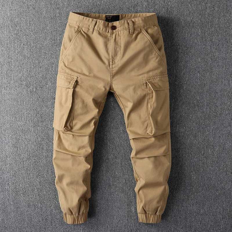 Mens Fashion Sports Hiking Cargo Pants Camouflage Overalls Joggers Sweatpants Casual Tapered Track Pants Mens Loose Trousers Z240924