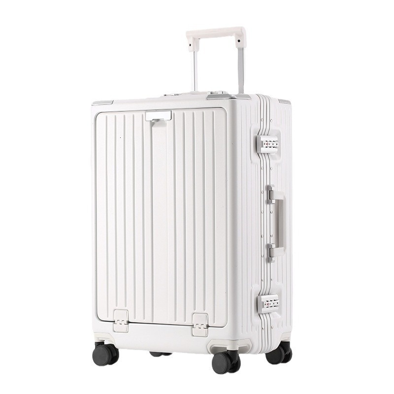 Luggage box with high aesthetic value, female front opening, business travel male aluminum frame, trolley computer boarding password box, 20 inches