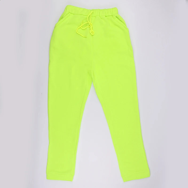 OMSJ Neon Green Solid Track Set Womens Casual Set Cute Two Piece Pants Set Long Sleeve Clothing Set Womens Wear 240924