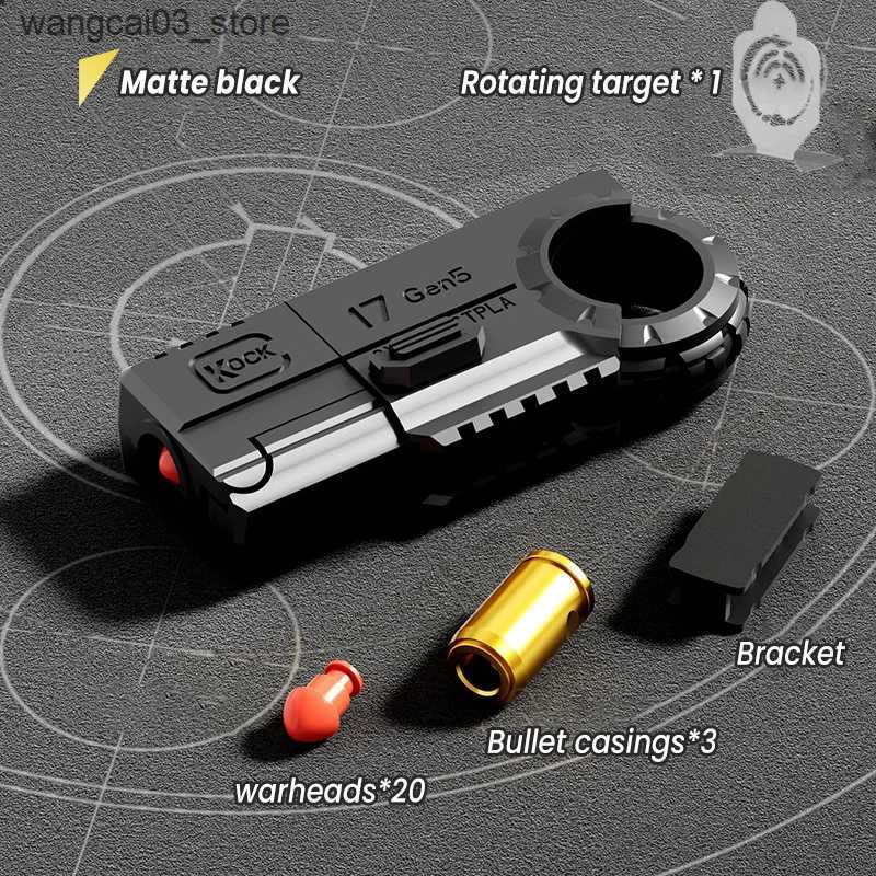 Decompression Toy Adult Fidget Toys For Stress Relief EDC Alloy Fingertip Toy Pistol Decompression Launcher Model Ring For Anxiety Gift L240910