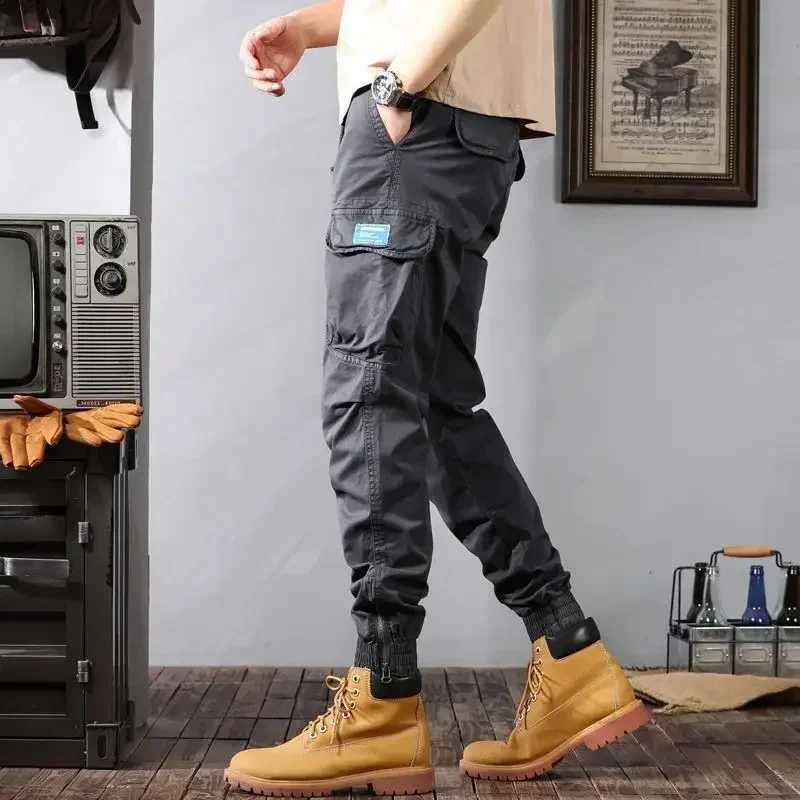 Multi Pocket Khaki Multipockets Mens Cargo Pants Outdoor Camo Autumn Hiking Male Trousers Camouflage Y2k Techwear High Quty Z240924