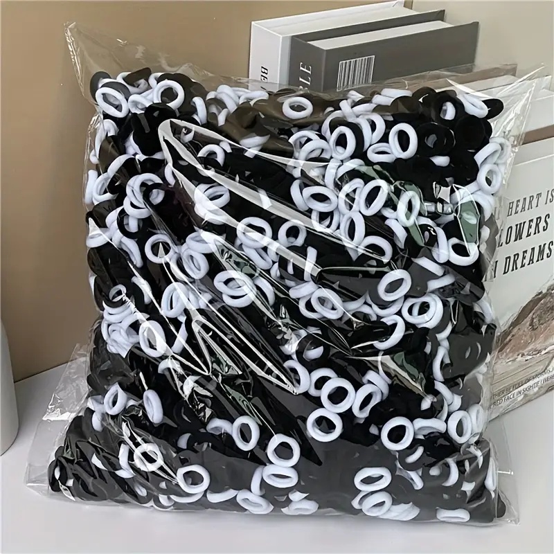 Trendy Girl Hair Accessories - 500 Pieces 2cm No-Seam Elastics, Perfect for Children