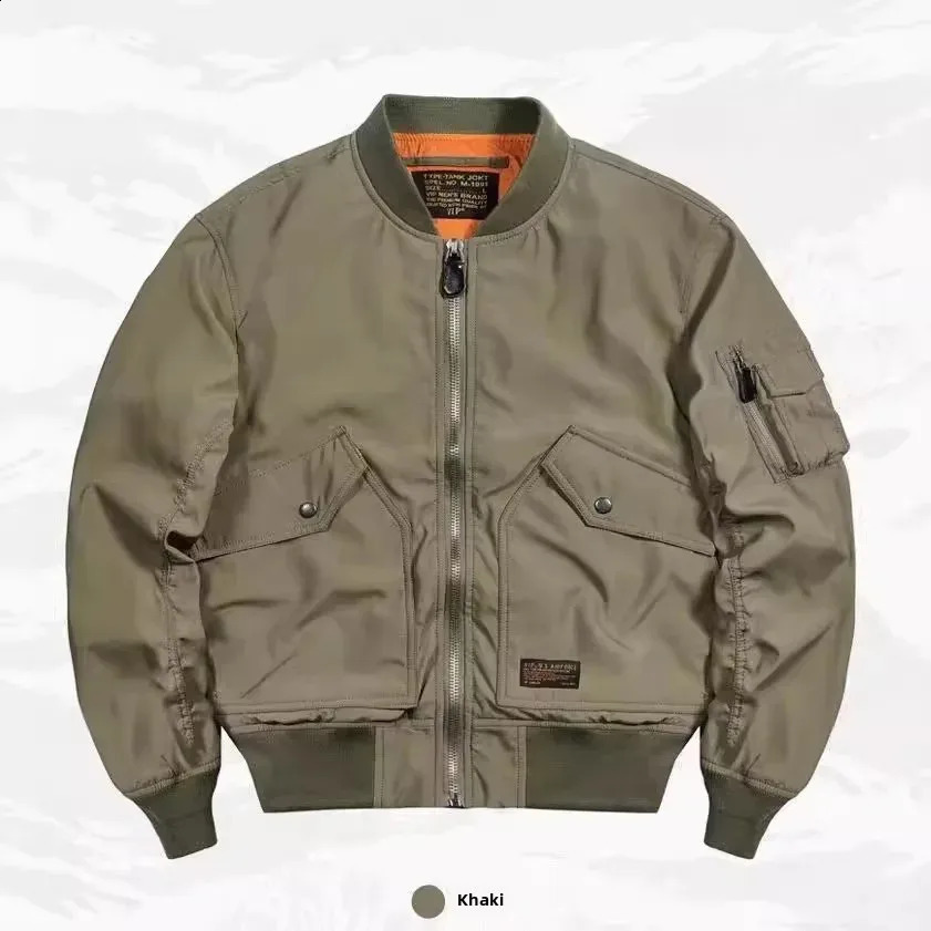 Spring Autumn Mens Stand Collar Casual Jacket Trendy Business Wear Fashionable Aviation Control Board Golf American Style 240911