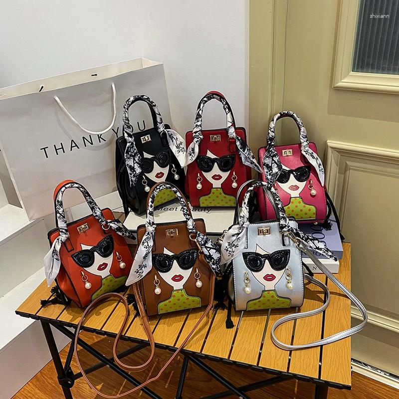 Free Shipping Shoulder Bags 2024 Hand For Women High Quality PU Bag Fashion Glasses Beauty Crossbody Cute Purses And Handbags Designer Bag Luxury Bag 