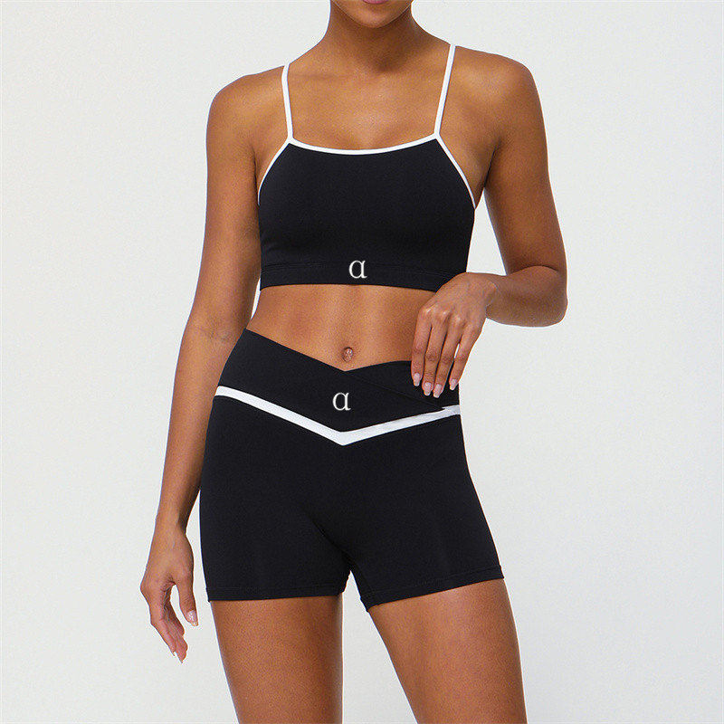 A2352 Yoga Set Women Two Pieces Sets bralette Gym Sports Tracksuits Bra Fitness Leggings Workout Sports Clothes