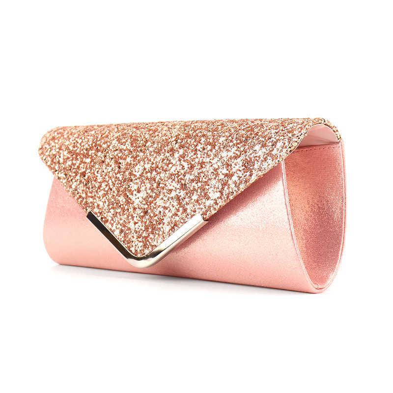 Clutch Bag Fashion New Style Pu Glitter Banquet Bag Makeup Bag Evening Dress Bag Women Tote Bag 240920