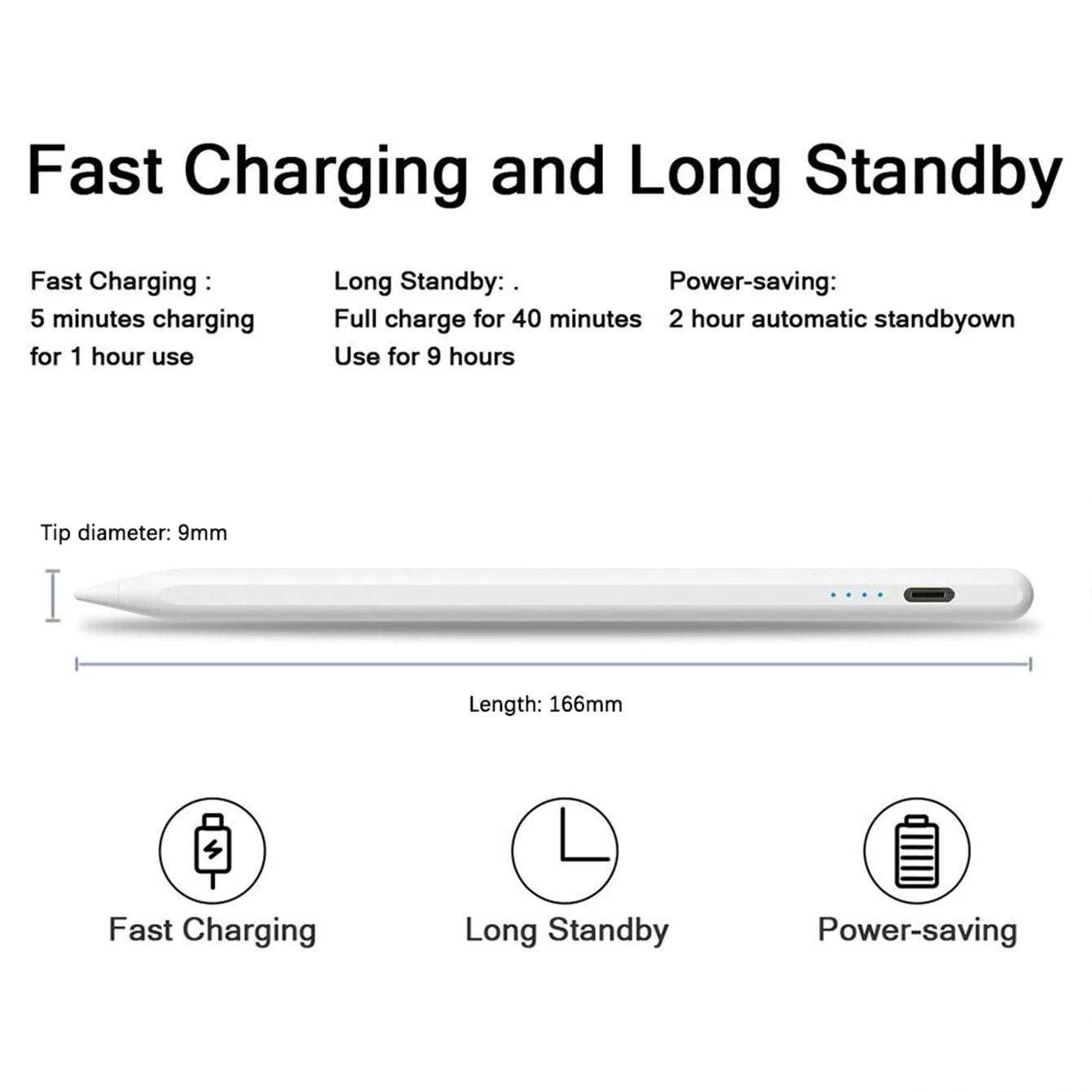 Universal Active Stylus Touch Pen For Apple Pencil Android iOS Capacitive Screen Stylus Pens Magnetic Adsorption For Samsung iPad Xiaomi Tablet access