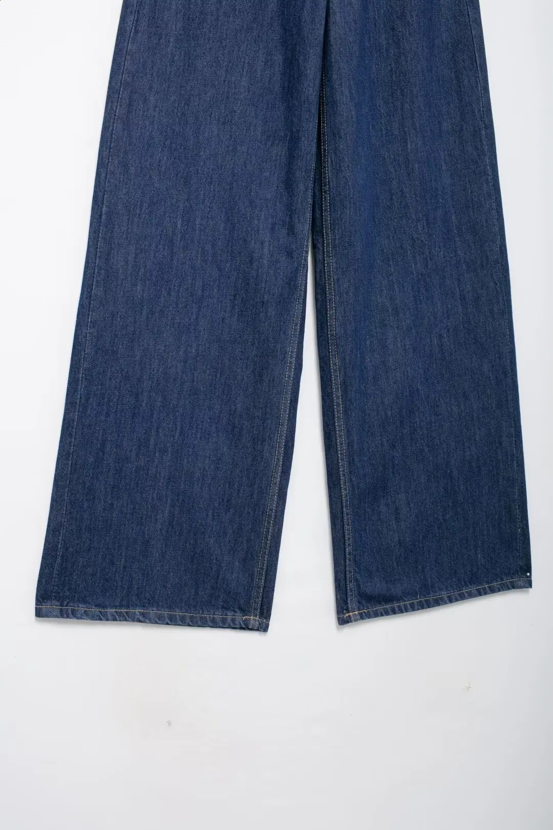 PB ZA Women Autumn Fashion Doublebreasted waistband high waist wide leg jeans vintage casual female Denim Pants Mujer 250206