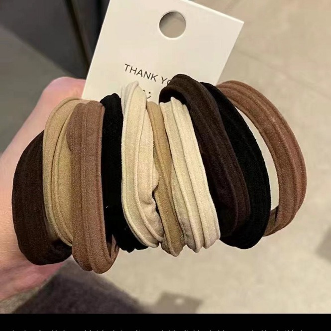 Hair Ties for Women Soft Blonde Hair Ponytail Holders Thick Pony Tails Hair Ties No Damage Seamless Hair Bands Elastic Holders for Heavy Hair