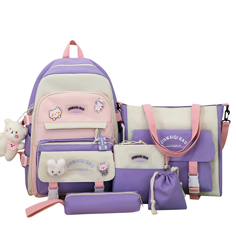 Japanese high school girl backpack Kawaii cute Mochila teenage student 240724