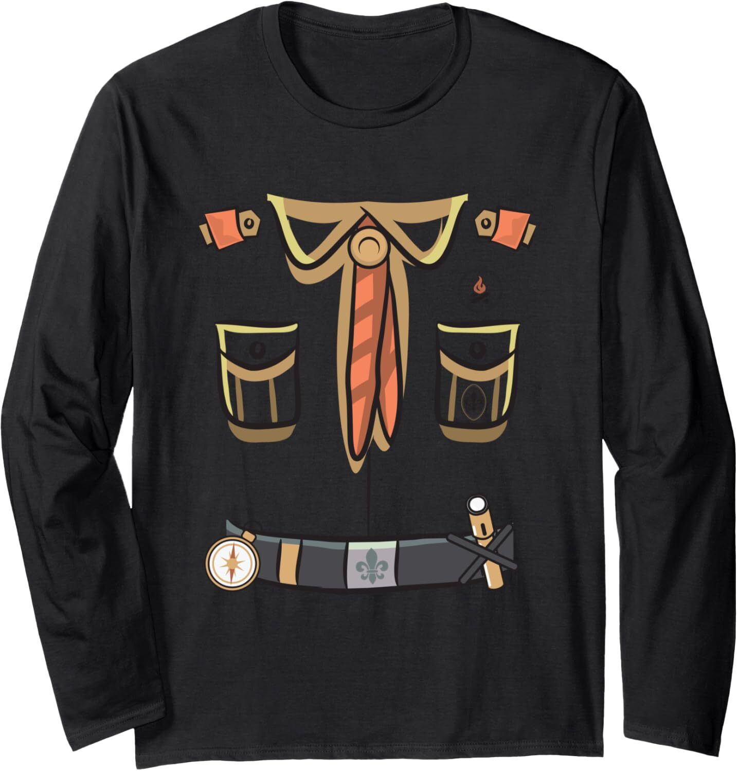 Long Sleeve Shirts for Men sweatshirt Classic Scout Uniform Costume Camping Kit Scouts Essentials Long Sleeve Tee Streetwear Casual tops clothes