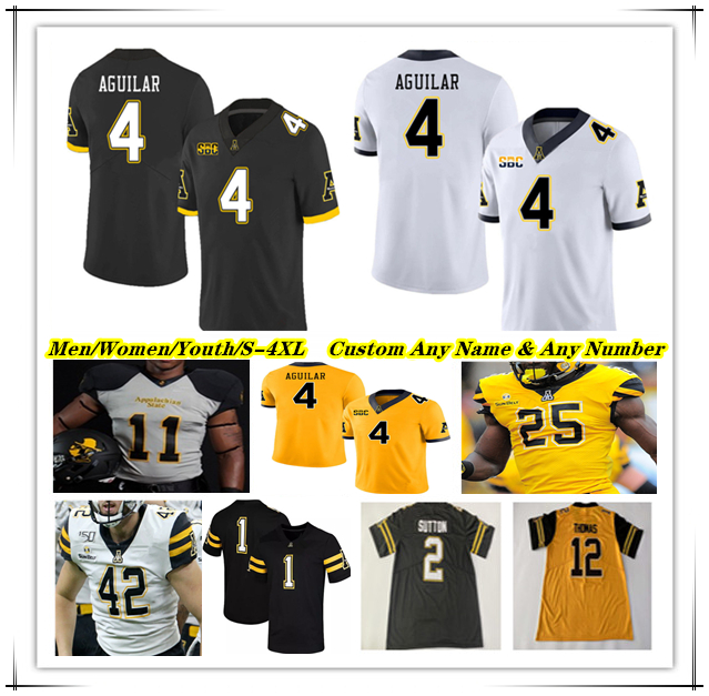 App State College Football Jersey Joey Aguilar Anderson Castle Kanye Roberts Kaedin Robinson Christan Horn Makai Jackson DJ Burks Seth Robertson Sullivan Wilson 4X