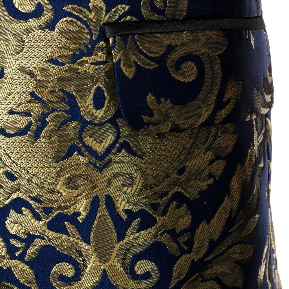 Mens Coat Textured Embroidery Mens Blazer Business Banquet Casual Street Style Stage Performance Mens Wear Jacket 240914