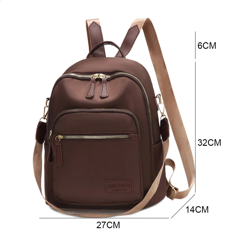 3in1 highquality antitheft backpack for women waterproof Oxford shoulder bag teenagers and girls Rucksack travel 240724