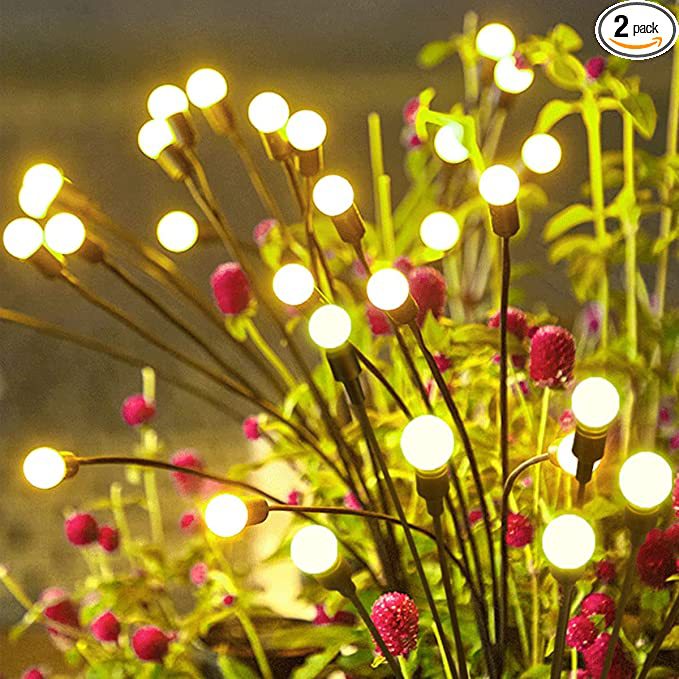 Courtyard solar atmosphere balcony ground insert arrangement landscape lawn fireflies decoration garden energy saving outdoor