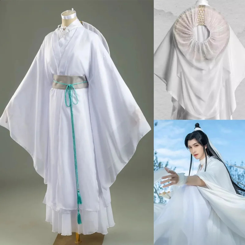 Xie Lian cosplay costume Tian Guan Ci Fu cosplay Xie Lian wig bamboo hat props mens Halloween manga full anime cosplay 240924