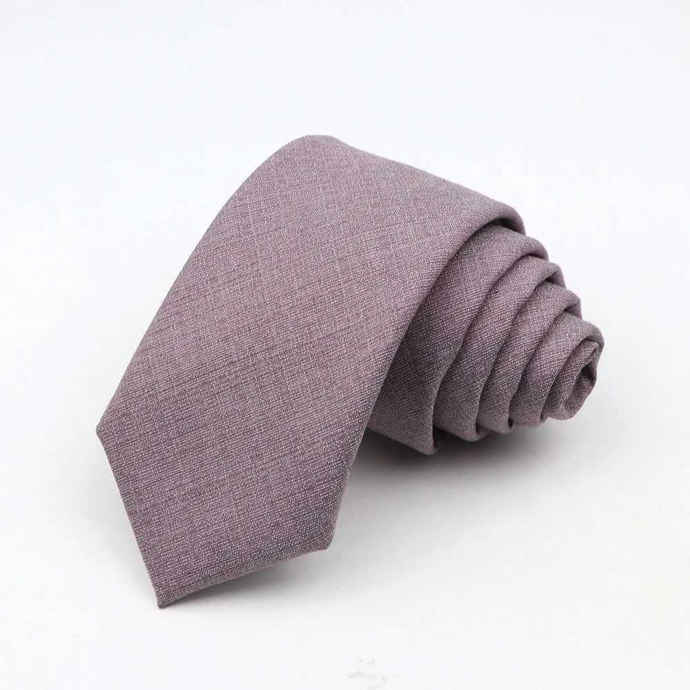 Fashionable Collar Classic Mens Slik Polter Solid Color Tie Business Party Wedding Set Tight Collar Tie Accessories Y240925