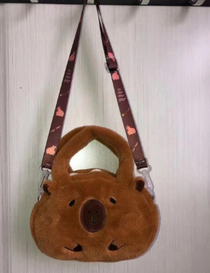 2024 new Kapibala finless porpoise cute multifunctional plush bag for female cartoon designer backpack