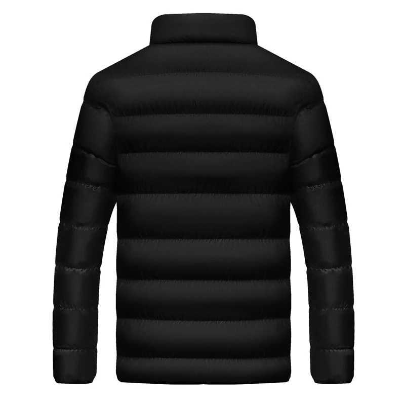 Mens winter refrigerated jacket hot jacket lightweight jacket outerwear mens fashionable casual windproof jacket Y240925