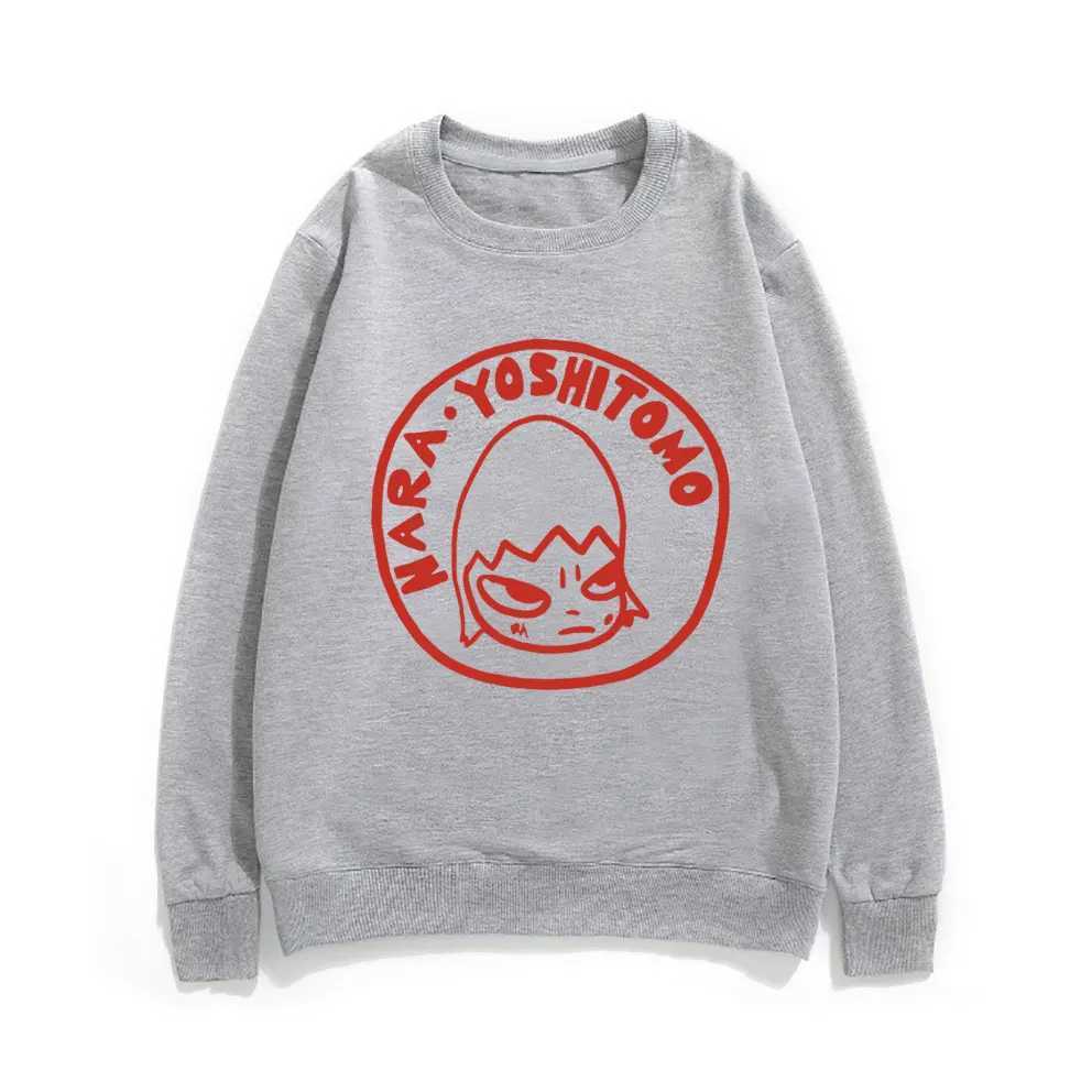 Yoshitomo Nara Dream Art Style Sweatshirt Round Neck Comfortable Loose Pullover Men Women Harajuku EU Size Sweatshirts ClothesX240925