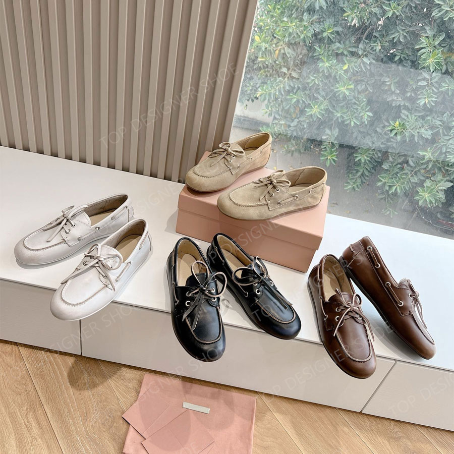 Mobile à lacets vintage chaussures de robes plates en cuir en cuir slip sur chaussures de fête de fêtes chaussures de conduite pour femmes mocass