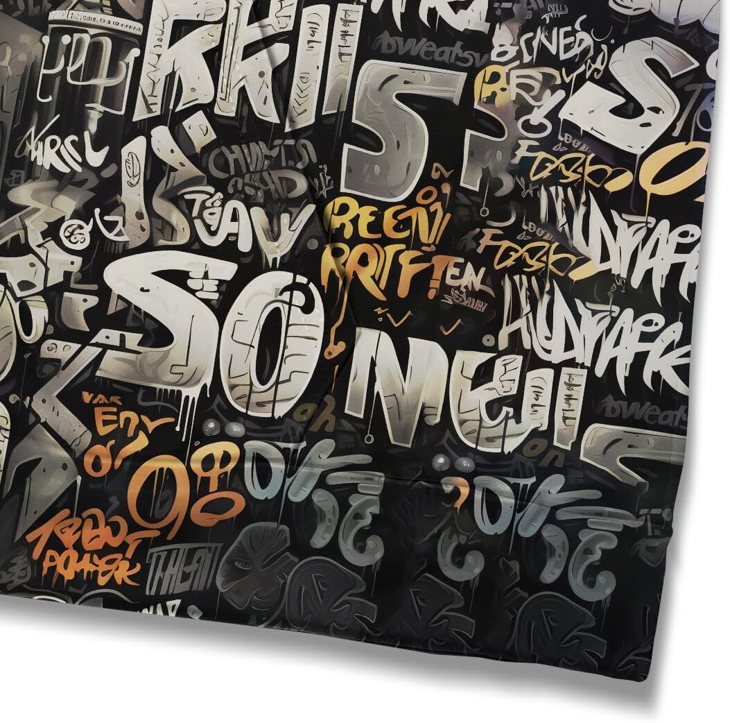 Hoodie for Mens Womens Mens Artist Street Letter Graffiti Markers Hoodies Hooded 3D Printing Graffiti Graphic Sweatshirts Pullover Graphic Hoodies swe