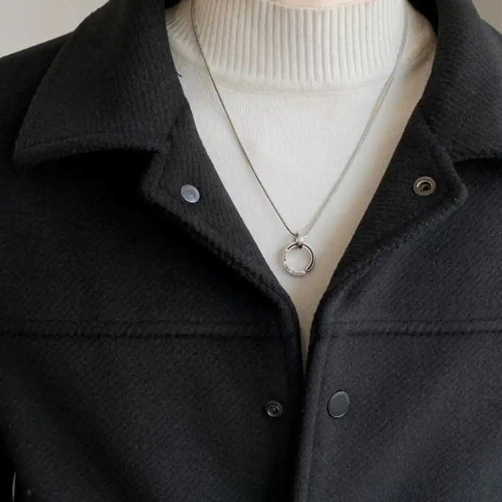 Fashionable mens jacket casual mens jacket mens thick open collar jacket with lapel mens single breasted Y240925