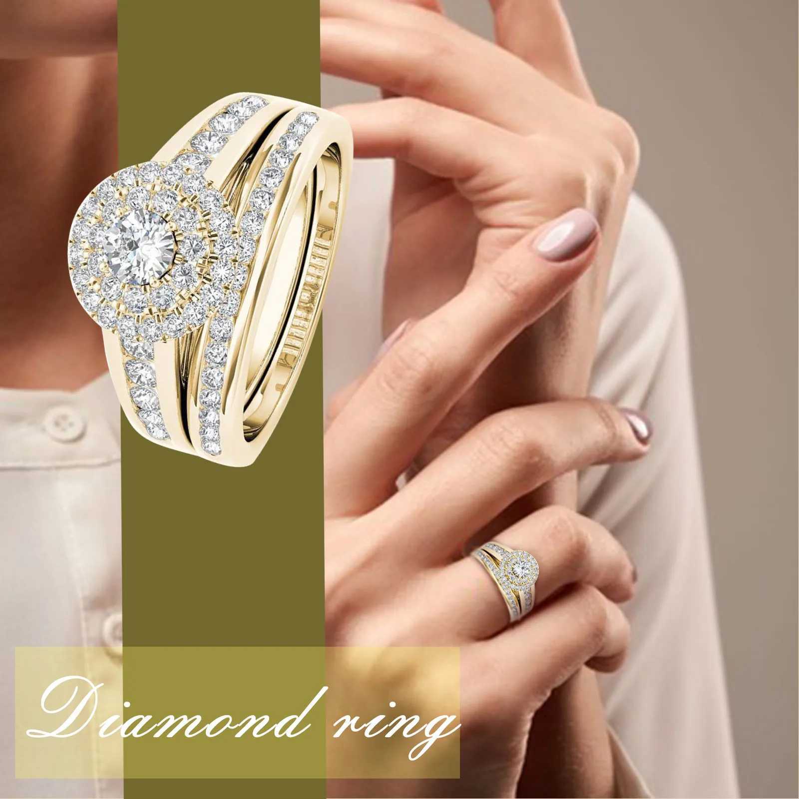 Fashionable Charm Sparkling Zircon Silver Ring Luxury New Design Womens Engagement Party Jewelry Gifts Crystal Ring Zircon Anillo W240925
